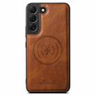 For Samsung Galaxy S22+ 5G Suteni H15  Oil Eax Leather Detachable Wallet Back Phone Case(Brown) - 2