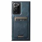 For Samsung Galaxy Note20 5G Suteni H15  Oil Eax Leather Detachable Wallet Back Phone Case(Blue) - 1