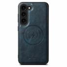 For Samsung Galaxy S24+ 5G Suteni H15  Oil Eax Leather Detachable Wallet Back Phone Case(Blue) - 2