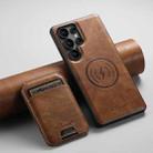 For Samsung Galaxy S25 Ultra 5G Suteni H15  Oil Eax Leather Detachable Wallet Back Phone Case(Khaki) - 2