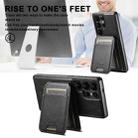 For Samsung Galaxy S25+ 5G Suteni H15  Oil Eax Leather Detachable Wallet Back Phone Case(Black) - 3