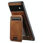 For Google Pixel 6a Suteni H15 Oil Eax Leather MagSafe Detachable Wallet Back Phone Case(Red) - 3