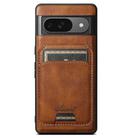 For Google Pixel 9 Suteni H15 Oil Eax Leather Detachable Wallet Back Phone Case(Brown) - 1