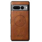For Google Pixel 9 Suteni H15 Oil Eax Leather Detachable Wallet Back Phone Case(Brown) - 2