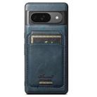 For Google Pixel 9 Suteni H15 Oil Eax Leather Detachable Wallet Back Phone Case(Blue) - 1