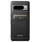 For Google Pixel 9 Pro Suteni H15 Oil Eax Leather Detachable Wallet Back Phone Case(Black) - 1