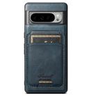 For Google Pixel 9 Pro XL Suteni H15 Oil Eax Leather Detachable Wallet Back Phone Case(Blue) - 1