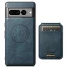 For Google Pixel 10 Pro XL Suteni H15 Oil Eax Leather Detachable Wallet Back Phone Case(Blue) - 1