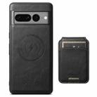 For Google Pixel 10 Pro Suteni H15 Oil Eax Leather Detachable Wallet Back Phone Case(Black) - 1
