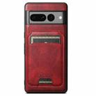 For Google Pixel 10 Pro Suteni H15 Oil Eax Leather Detachable Wallet Back Phone Case(Red) - 2