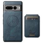 For Google Pixel 10 Suteni H15 Oil Eax Leather Detachable Wallet Back Phone Case(Blue) - 1