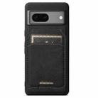 For Google Pixel 7 Suteni H16 Litchi Texture Leather Detachable Wallet Back Phone Case(Black) - 1