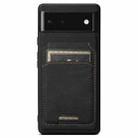 For Google Pixel 6a Suteni H16 Litchi Texture Leather Detachable Wallet Back Phone Case(Black) - 1