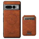For Google Pixel 10 Suteni H16 Litchi Texture Leather Detachable Wallet Back Phone Case(Khaki) - 2