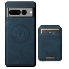 For Google Pixel 10 Suteni H16 Litchi Texture Leather Detachable Wallet Back Phone Case(Blue) - 2