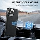 For iPhone 16e Suteni H16 Litchi Texture Leather Detachable Wallet Back Phone Case(Black) - 3