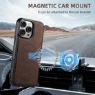 For iPhone 16e Suteni H16 Litchi Texture Leather Detachable Wallet Back Phone Case(Brown) - 3