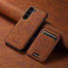 For Samsung Galaxy S23 5G Suteni H16 Litchi Texture Leather Detachable Wallet Back Phone Case(Brown) - 2