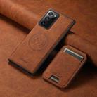For Samsung Galaxy Note20 5G Suteni H16 Litchi Texture Leather Detachable Wallet Back Phone Case(Black) - 2