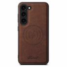 For Samsung Galaxy S24+ 5G Suteni H16 Litchi Texture Leather Detachable Wallet Back Phone Case(Brown) - 2