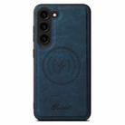 For Samsung Galaxy S24+ 5G Suteni H16 Litchi Texture Leather Detachable Wallet Back Phone Case(Blue) - 2