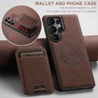 For Samsung Galaxy S25 Ultra 5G Suteni H16 Litchi Texture Leather Detachable Wallet Back Phone Case(Brown) - 2