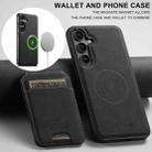For Samsung Galaxy S25 5G Suteni H16 Litchi Texture Leather Detachable Wallet Back Phone Case(Black) - 2