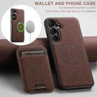 For Samsung Galaxy S25 5G Suteni H16 Litchi Texture Leather Detachable Wallet Back Phone Case(Brown) - 2
