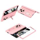 For OPPO Find N3 Integrated Folding Hinge Leather Phone Case, No Pen(Pink) - 1