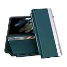 For OPPO Find N3 Side Electroplated Adsorption Leather Phone Case with Pen Slot(Green) - 1