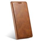 For iPhone 15 Pro Max Suteni J02 Oil Wax Wallet Leather Phone Case(Brown) - 2