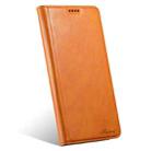 For iPhone 15 Pro Max Suteni J02 Oil Wax Wallet Leather Phone Case(Khaki) - 2