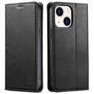 For iPhone 14 Plus Suteni J02 Oil Wax Wallet Leather Phone Case(Black) - 1