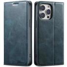 For iPhone 13 Pro Suteni J02 Oil Wax Wallet Leather Phone Case(Blue) - 1