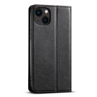 For iPhone 13 mini Suteni J02 Oil Wax Wallet Leather Phone Case(Black) - 3