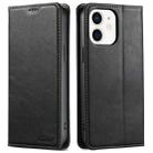 For iPhone 12 mini Suteni J02 Oil Wax Wallet Leather Phone Case(Black) - 1