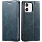 For iPhone 12 mini Suteni J02 Oil Wax Wallet Leather Phone Case(Blue) - 1