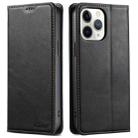 For iPhone 11 Pro Max Suteni J02 Oil Wax Wallet Leather Phone Case(Black) - 1