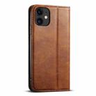 For iPhone 11 Pro Max Suteni J02 Oil Wax Wallet Leather Phone Case(Brown) - 3