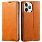 For iPhone 11 Pro Max Suteni J02 Oil Wax Wallet Leather Phone Case(Khaki) - 1
