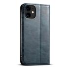 For iPhone 11 Pro Max Suteni J02 Oil Wax Wallet Leather Phone Case(Blue) - 3