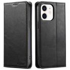 For iPhone 11 Suteni J02 Oil Wax Wallet Leather Phone Case(Black) - 1