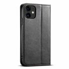 For iPhone 11 Suteni J02 Oil Wax Wallet Leather Phone Case(Black) - 3