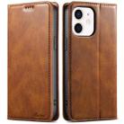 For iPhone 11 Suteni J02 Oil Wax Wallet Leather Phone Case(Brown) - 1