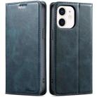 For iPhone 11 Suteni J02 Oil Wax Wallet Leather Phone Case(Blue) - 1