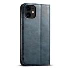 For iPhone 11 Suteni J02 Oil Wax Wallet Leather Phone Case(Blue) - 3