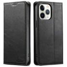 For iPhone 11 Pro Suteni J02 Oil Wax Wallet Leather Phone Case(Black) - 1