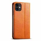 For iPhone 11 Pro Suteni J02 Oil Wax Wallet Leather Phone Case(Khaki) - 3
