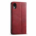 For iPhone XR Suteni J02 Oil Wax Wallet Leather Phone Case(Red) - 3