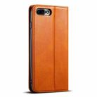 For iPhone 7 / 8 / SE 2022 Suteni J02 Oil Wax Wallet Leather Phone Case(Khaki) - 3